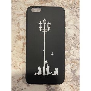 Black iPhone 6 Plus Case with Cats